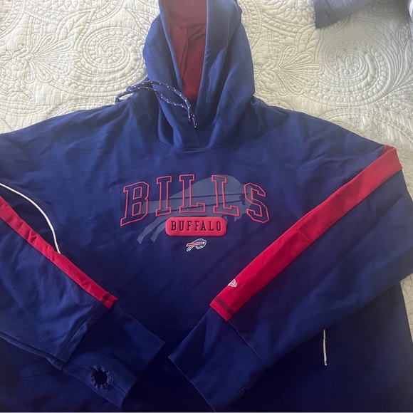 BUFFALO BILLS NFL Blue and Red Team Hoodie - Picture 1 of 6